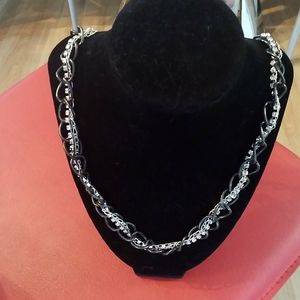 Black and Swarvoski crystal necklace